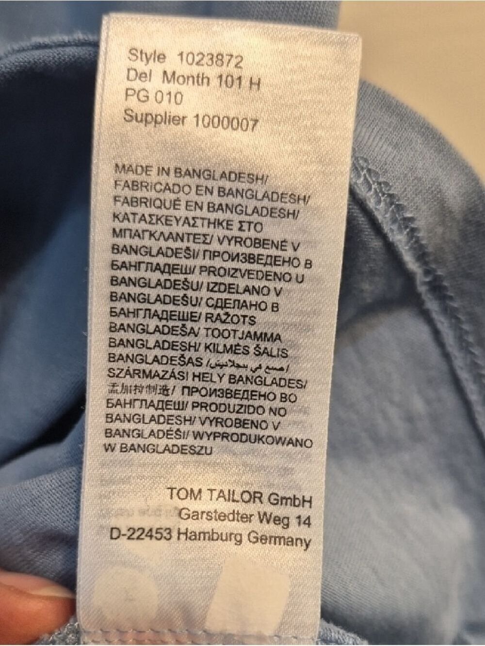 TOM Tailor Denim Sunday Morning Graphic Tee - Foggy Blue - Picture 6 of 8